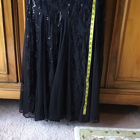 R&M Richards Black Sequin Formal Gown - Picture 5 of 11